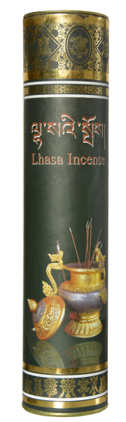 Lhasa - Tibetan incense sticks, long, made according to an old recipe with valuable medicinal herbs, approx. 50 thin, long incense sticks in the packaging